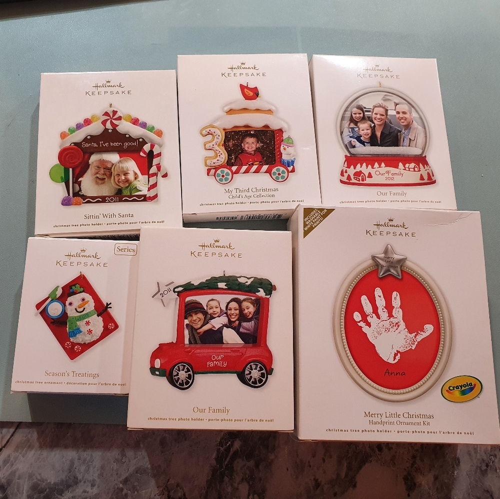 6 Hallmark Keepsake Christmas Ornament